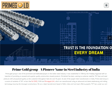 Tablet Screenshot of primegoldgroup.com